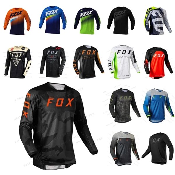 2022 Motocross montaña bicicleta de Enduro ropa bicicleta Moto camiseta para descenso Hpit Fox mujeres hombres ciclismo Jersey MTB camisas BMX