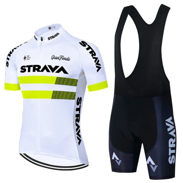 2023 Strava Pro equipo bicicleta Ropa hombres nueva bicicleta de carretera Ropa de carreras transpirable Ciclismo Jersey conjunto Ropa Ciclismo Maillot