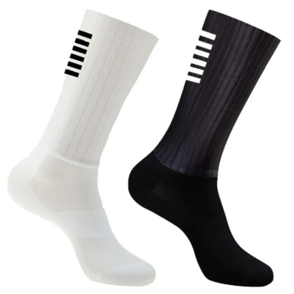 Calcetines antideslizantes de silicona para verano, Calcetines aerodinámicos para ciclismo, Calcetines deportivos para hombre, Calcetines para correr y bicicleta