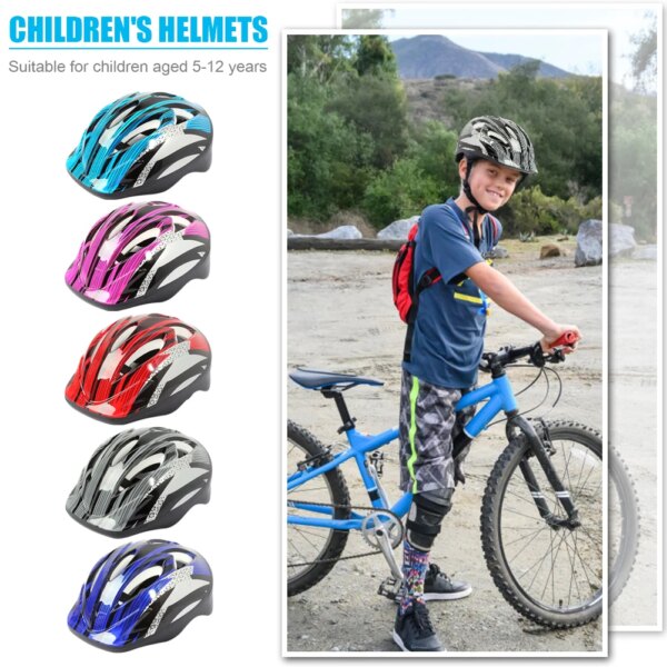 Equipo de bicicleta para niños, casco de ciclismo, patín de ruedas, casco de seguridad de conducción para niños, cascos protectores para monopatín