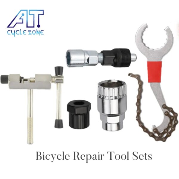 Juego de herramientas de reparación multiherramienta para bicicleta, Extractor de rueda de manivela, Extractor de Pedal de ciclismo al aire libre, herramientas para bicicleta de montaña