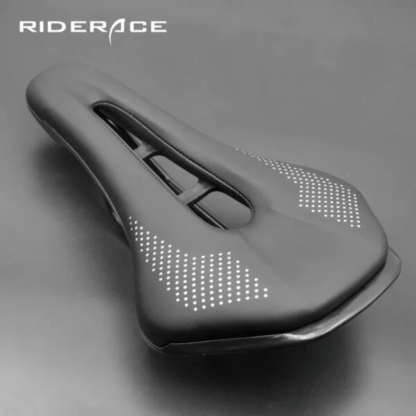 Sillín de bicicleta para hombre, rieles de acero para Carretera, cojín para Bicicleta de Montaña, antideslizante, de cuero PU suave, para ciclismo de montaña