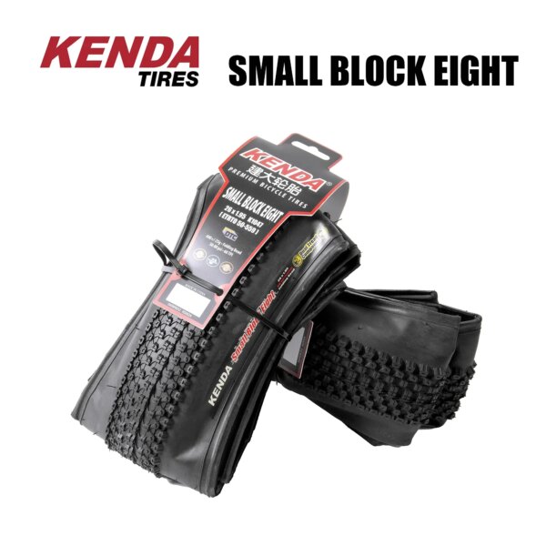 KENDA Neumático plegable Original SMALL BLOCK EIGHT para bicicleta |  26 27,5 29 1,95 2,1|MTB Tiye|Bicicleta de montaña|Peso ligero|  Neumático Kevlar