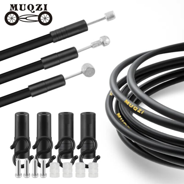 MUQZI-Cable de palanca de freno, Kits de carcasa Universal, línea de Cable interior de desviador de freno de bicicleta plegable de carretera MTB