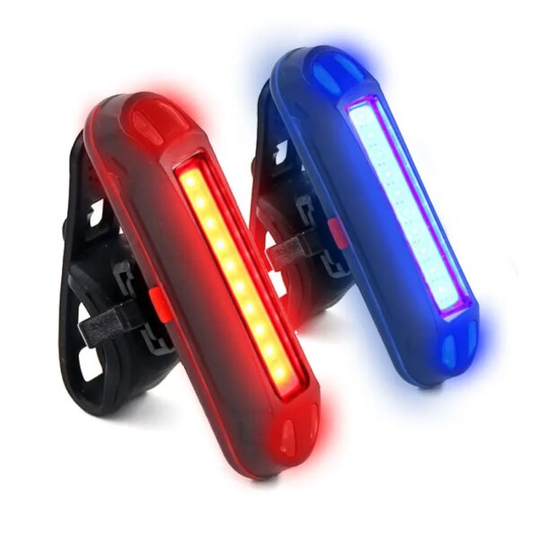 Luz trasera de ciclismo nocturno para exteriores, luz de carga USB, luz de advertencia led para bicicleta de montaña, luz trasera, luz para patinete