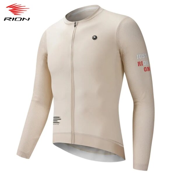 RION-ropa de bicicleta de manga larga para hombre y mujer, Jersey de ciclismo, camisetas para bicicleta de montaña MTB, ropa reflectante con bolsillos para Motocross