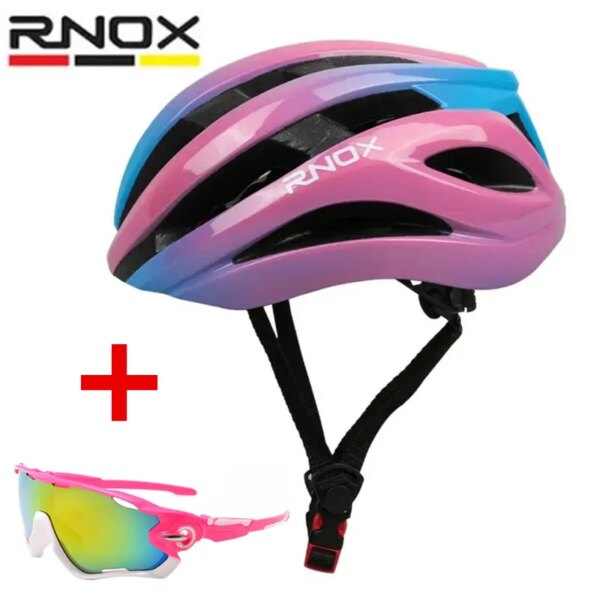 RNOX-casco de bicicleta para mujer, cascos de bicicleta de montaña y de carretera, moldeado integralmente, a prueba de golpes, para ciclismo