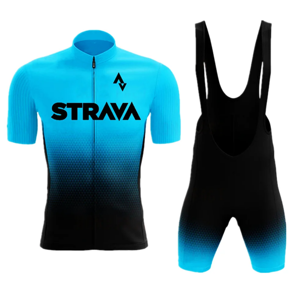 Strava Pro equipo Ciclismo Jersey conjunto verano Ciclismo Ropa MTB bicicleta Ropa uniforme Maillot Ropa Ciclismo bicicleta traje