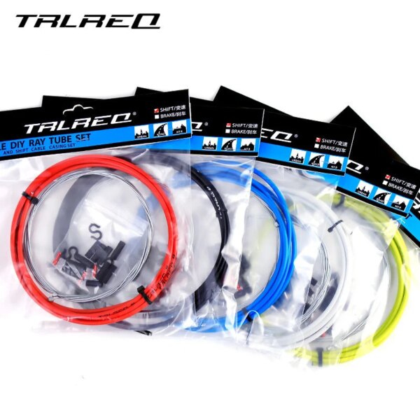 TRLREQ-Cable de 2m/2,5 m para palancas de cambios de bicicleta, Cables de freno desviador, Cable de cambio de 4mm/5mm, línea de Cable de freno de palanca de cambios para bicicleta de montaña y carretera