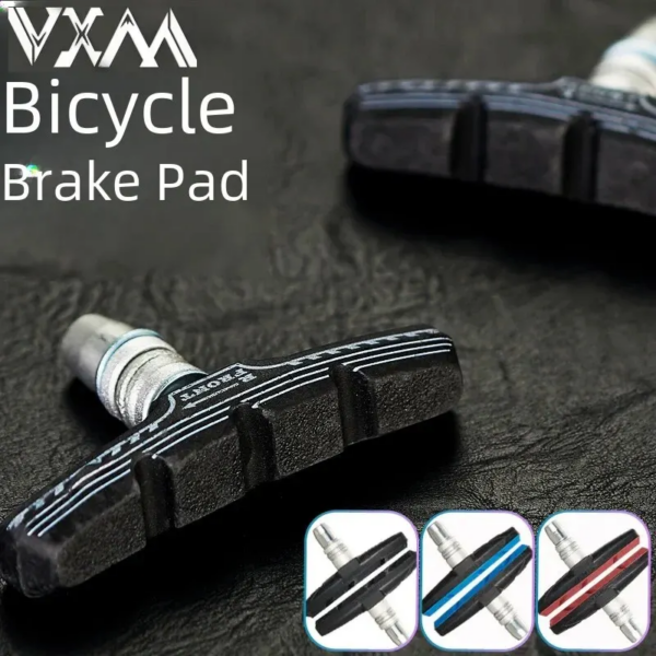 Vxm-pastillas de freno para bicicleta de montaña en caja, zapatas de freno de goma silenciosas, accesorios para equipos de ciclismo