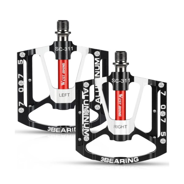 WEST BIKING-pedales de bicicleta ultraligeros, antideslizantes, CNC, BMX, MTB, pedales de bicicleta de carretera, pedales de bicicleta con rodamiento sellado