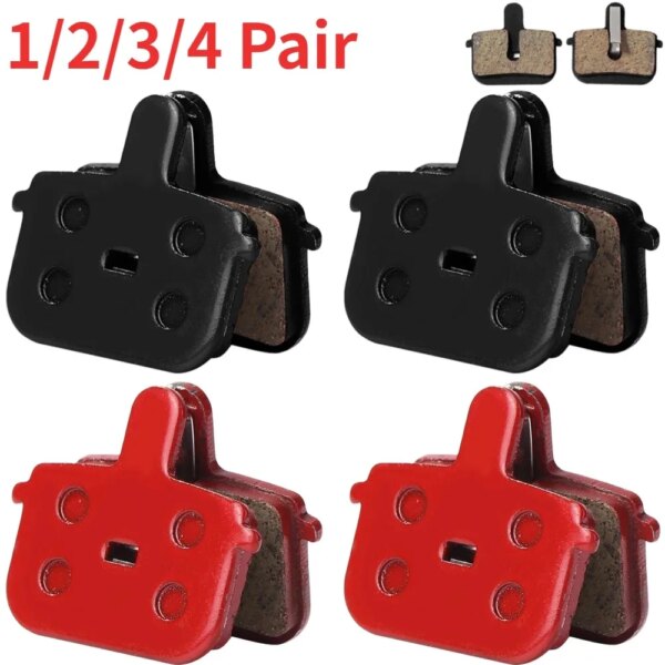 1-4 pares de pastillas de freno de bicicleta, pastillas de freno de disco hidráulicas silenciosas de resina semimetálica para bicicleta de montaña y carretera, accesorios para ciclismo TONGLI/Forever