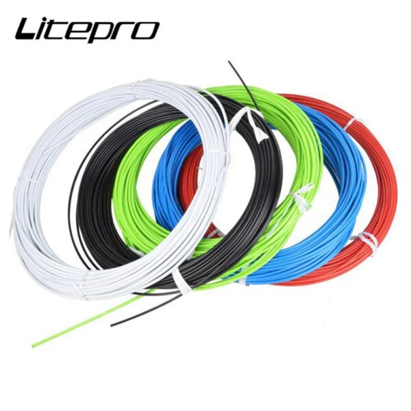 Cable de freno plegable para bicicleta de carretera, 1 metro, carcasa de tubo para casa de engranajes, Cables de línea de cambio de transmisión para bicicleta de montaña, piezas de Cable