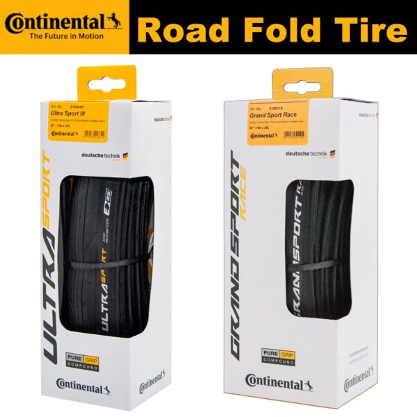 1 par de neumáticos de carretera Continental ULTRA SPORT II III y GRAND Sport Race 700 23c 25c28C neumático plegable de carretera Clincher