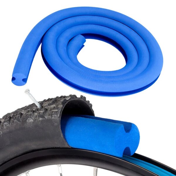 1 pieza de neumático sin cámara para bicicleta, inserto para neumático de bicicleta, revestimiento de llanta de aire, Protector de tubo, amortiguación de vibración a prueba de pinchazos