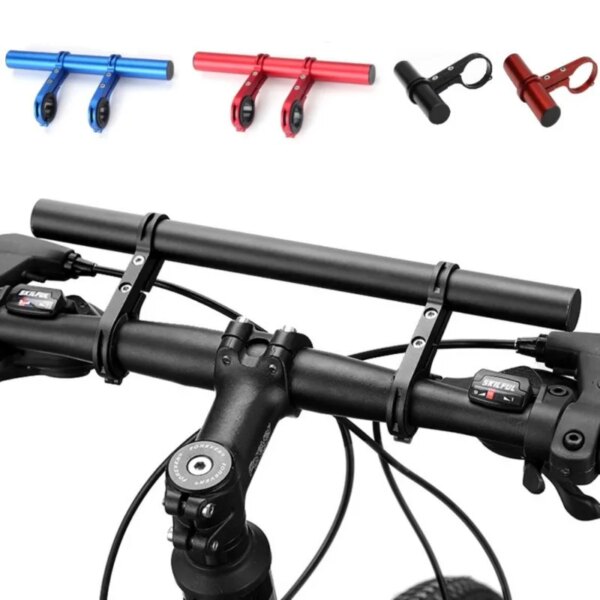 Soporte extendido para manillar de bicicleta, barra de montaje para faro de bicicleta, soporte para ordenador, soporte de lámpara, soporte de fibra de aleación, 10/30cm