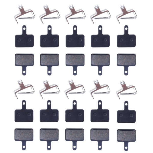 10 pares de pastillas de freno semimetálicas para bicicleta de montaña MTB para piezas B01S M416 447 446 455 355 395 315 375 395 HDM 290 300