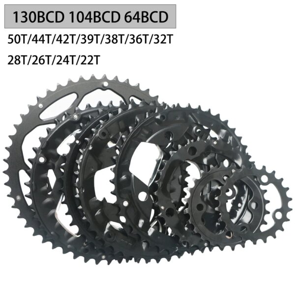 Plato de bicicleta 104 BCD 64 BCD, rueda dentada de bicicleta de montaña de 9/10 velocidades, anillo de cadena de bicicleta BMX compatible con bielas SHIMANO Sram SLX XT, piezas de bicicleta