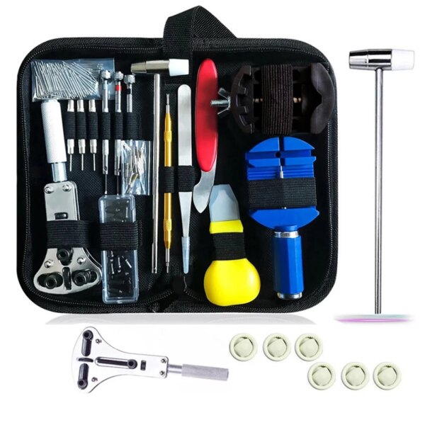 Kit de herramientas de reparación de relojes, 122, 157/8/9, 161, 185, 533 Uds., conjunto de abridor, mantenimiento de carcasa trasera, piezas de reparación, reemplazo de batería