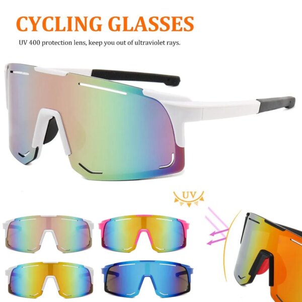 Gafas de sol polarizadas para ciclismo, protección UV, gafas a prueba de viento para hombres y mujeres, lentes polarizadas, gafas deportivas para montar en bicicleta de carretera