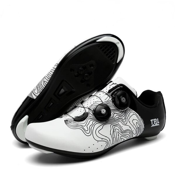 Zapatillas de ciclismo Unisex para hombre y mujer, calzado con tacos para bicicleta de montaña, de carreras, Spd, Mtb