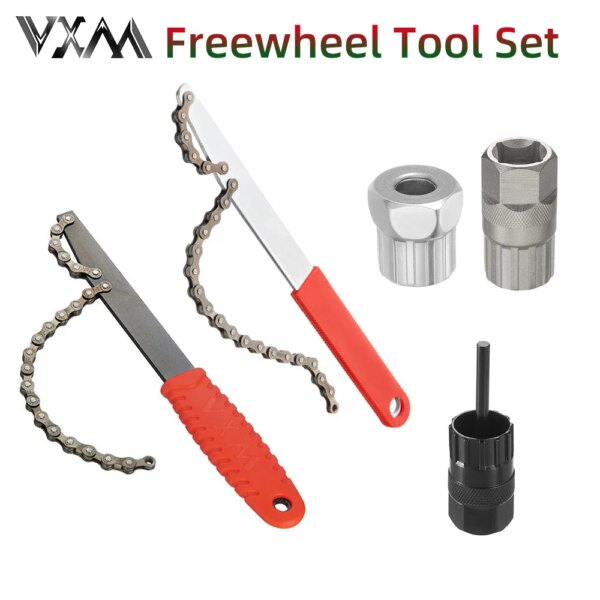 Kit de herramientas de extracción de volante de bicicleta con llave de Cassette, 12 dientes, llave de extracción de piñón de Cassette, herramientas portátiles de Reparación de bicicletas