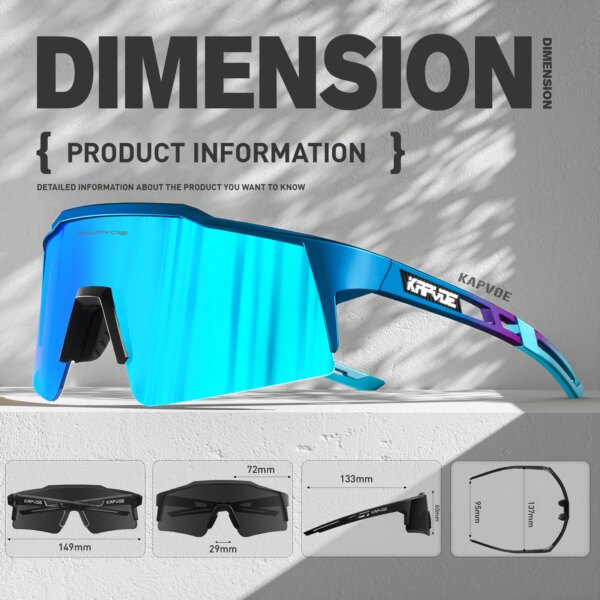 Kapvoe, gafas deportivas para bicicleta de montaña, gafas deportivas para ciclismo, gafas de ciclismo para exteriores, gafas de sol para ciclismo para hombre, gafas de sol MTB, 4 lentes