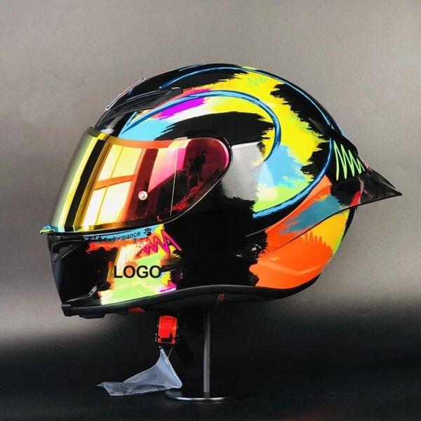 Casco De Moto De cara completa, Graffiti, Motocross, carreras, Motobike, Casco De Motocicleta, cuatro estaciones