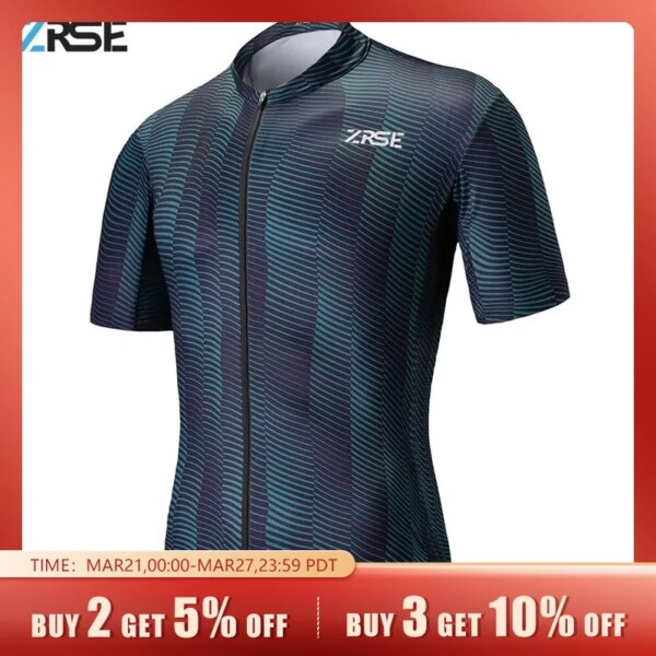 ZRSE Hombres Ciclismo Jersey MTB Ropa de Bicicleta Camisa de Bicicleta Racing Maillot Jumper Manga Corta Hombre Verano