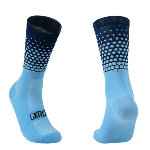 Calcetines de ciclismo para hombre, medias profesionales de compresión para bicicleta de montaña y carretera, deportes Unisex al aire libre