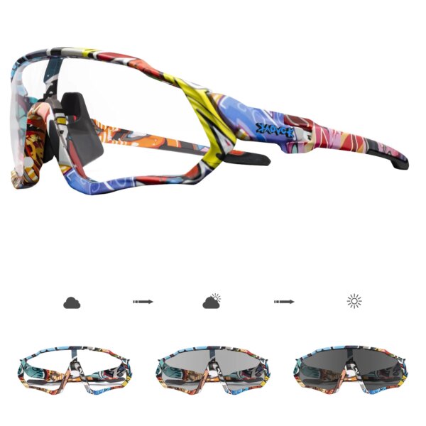 Kapvoe, gafas de sol fotocromáticas para ciclismo, gafas deportivas para hombre y mujer, gafas para bicicleta de montaña o de carretera, gafas para ciclismo