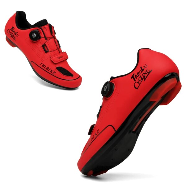 Zapatos de ciclismo MTB para hombre y mujer, zapatillas de ciclismo, zapatos de bicicleta de carretera y de montaña con gancho y bucle, zapatillas deportivas todoterreno con picos, zapatos de carreras