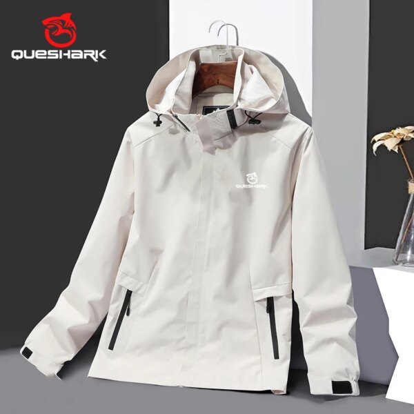 QUESHARK mujer reflectante impermeable a prueba de viento Softshell ciclismo chaqueta MTB bicicleta primavera otoño rompevientos bicicleta abrigo Jersey