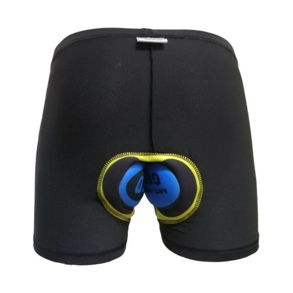 Ropa interior de ciclismo, esponja con absorción de impacto de silicona, sillín transpirable, pantalones cortos de ciclismo, ropa interior que absorbe la humedad, 1 ud.