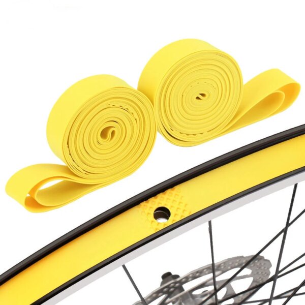 1 par de tubos de bicicleta Premium PVC cintas de llanta tiras MTB bicicleta de montaña bicicleta de carretera cubierta de revestimiento de neumático plegable 26 27,5 29 700c pulgadas