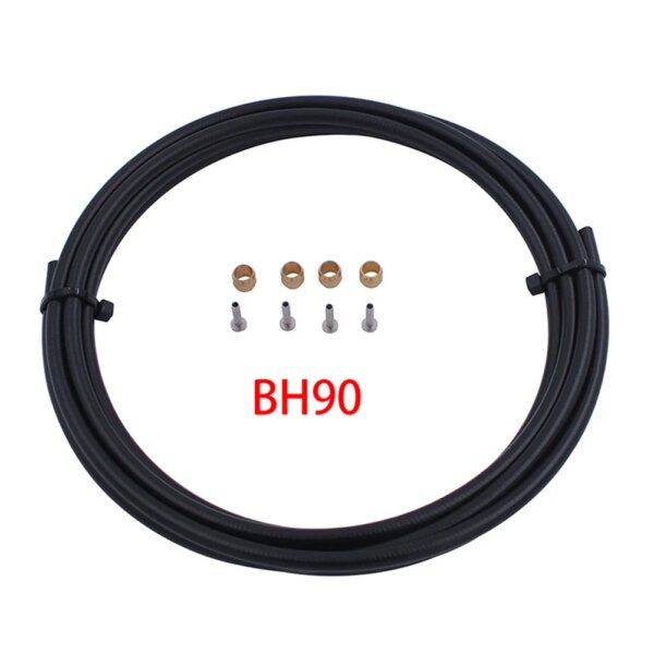 Kit de conector de tubo de aceite de manguera de freno de disco hidráulico de bicicleta de 2,5 M, juego de cables de manguera de freno de bicicleta de carretera de montaña BH59 BH90 para Shimano