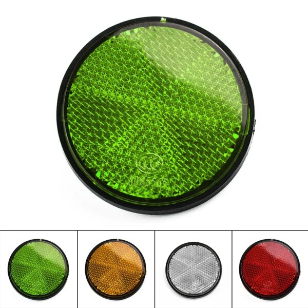 Reflector redondo Universal para bicicleta, accesorio reflectante de seguridad en ciclismo nocturno, herramienta, accesorios reflectores para bicicleta, 2 uds.