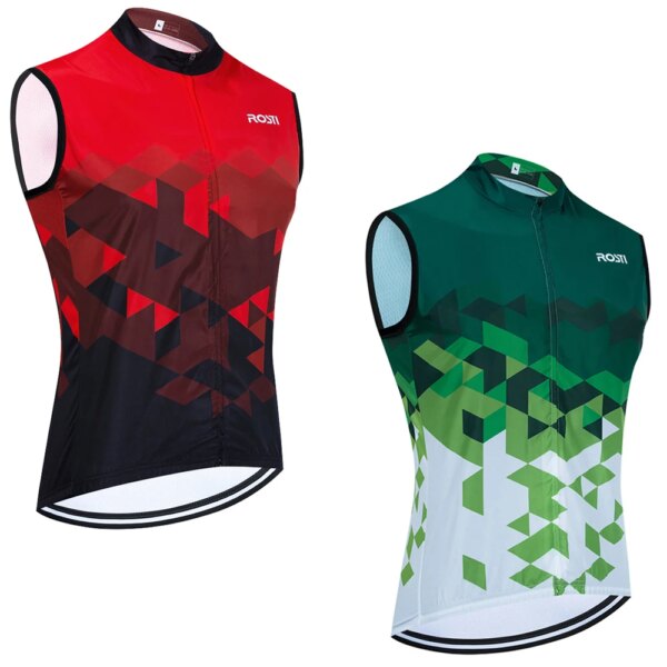 2014 ROSTI Ciclismo Jersey rompevientos hombres mujeres ITALIA equipo bicicleta chaleco Maillot Ropa Ciclismo bicicleta camiseta Ropa