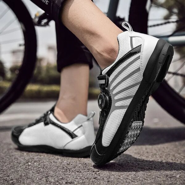 Zapatos de ciclismo para hombre y mujer, botas planas de goma para bicicleta de carretera, zapatillas de deporte de velocidad, calzado deportivo para bicicleta de montaña y carreras, 2022