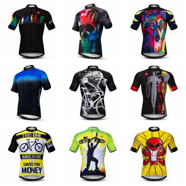 Camiseta de Ciclismo para hombre, camiseta para bicicleta de montaña profesional, camisetas de manga corta para bicicleta de montaña, Ropa de carreras negra 2022