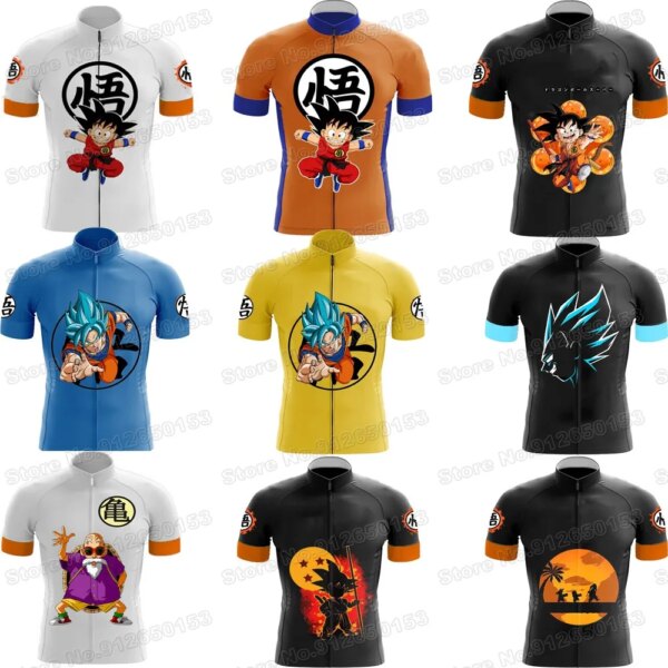 Camiseta de ciclismo de dibujos animados de Japón, camiseta de manga corta de Super Goku Vegeta, ropa de ciclismo, camiseta para bicicleta de carretera, camisetas para bicicleta de montaña, 2022