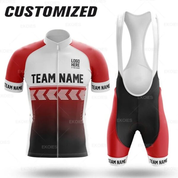 2022 equipo personalizado verano Ciclismo Jersey manga corta Maillot Ropa Ciclismo personalizar Ropa de Ciclismo conjuntos de Ciclismo transpirables