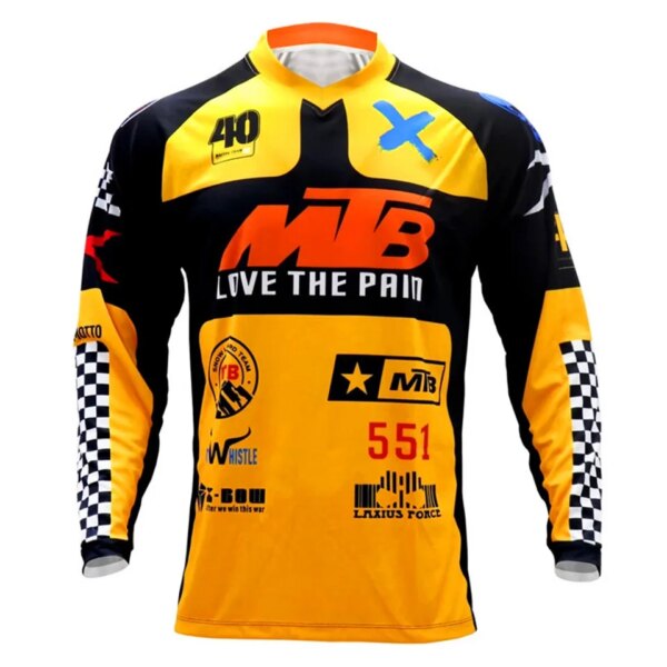 2023 Mtb Jersey cuesta abajo camiseta de carreras bicicleta ciclismo Motocross camisa bicicleta de montaña Polera Mtb camisa deportiva de manga larga