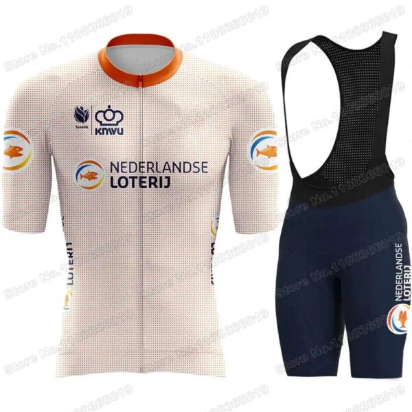 Conjunto de Jersey de ciclismo de los Países Bajos para hombre, ropa de ciclismo del equipo nacional holandés, camisetas para bicicleta de carretera, pantalones cortos con pechera para bicicleta de montaña, 2023