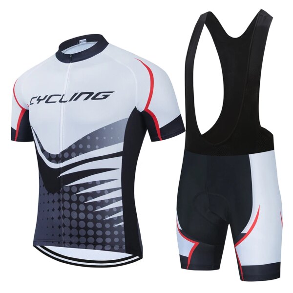 2023 nuevo conjunto de ciclismo conjunto de Jersey de ciclismo verano Anti-UV MTB conjunto de bicicleta para hombre traje de bicicleta uniforme de carreras de equipo profesional ropa de ciclismo