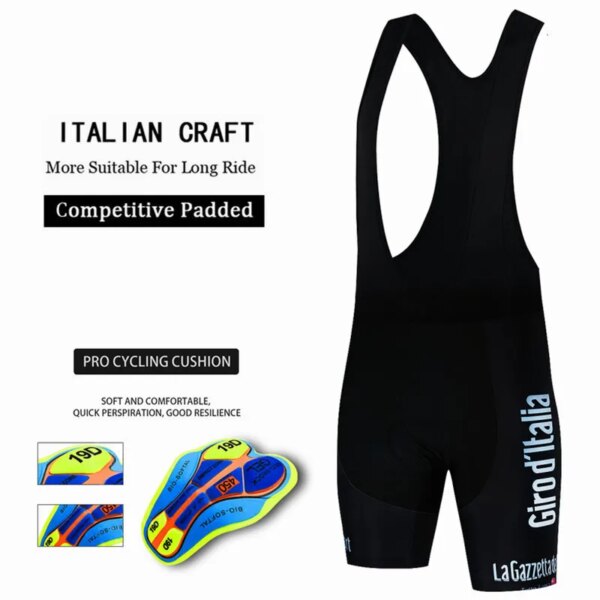 Pantalones cortos de ciclismo para hombre, mallas para triatlón con relleno de Gel 19D, pantalones cortos transpirables de Lycra para ciclismo de montaña, novedad de 2023