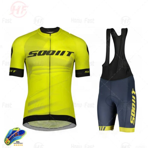 Scottful-Conjunto de Jersey de Ciclismo profesional para hombre, Ropa de Ciclismo de montaña, uniforme de bicicleta de manga corta, conducción al aire libre, 2023