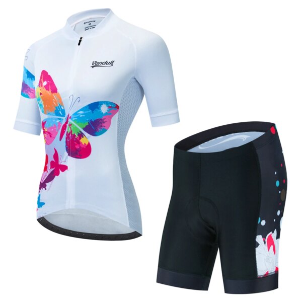 Conjunto de Ropa de Ciclismo para mujer, Ropa de Ciclismo de carreras, Conjunto de Jersey de Ciclismo profesional, 2023