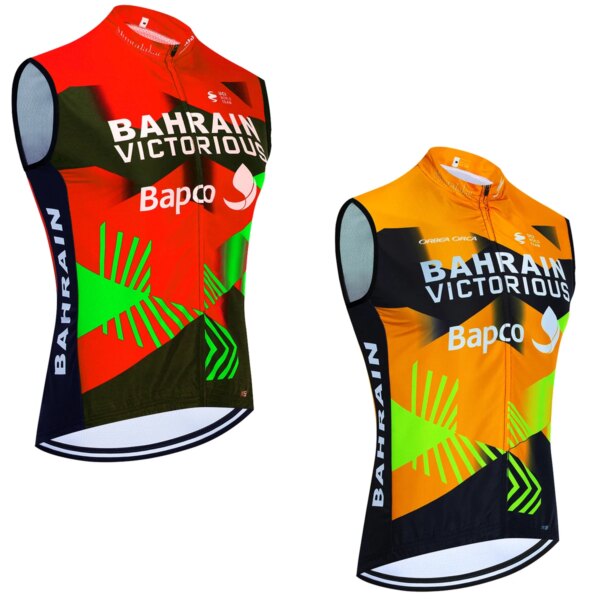 2024 Bahréin Ciclismo Jersey INEOS equipo verano cortavientos hombres bicicleta chaleco Maillot Ropa Ciclismo Pro Bicycl camiseta Ropa