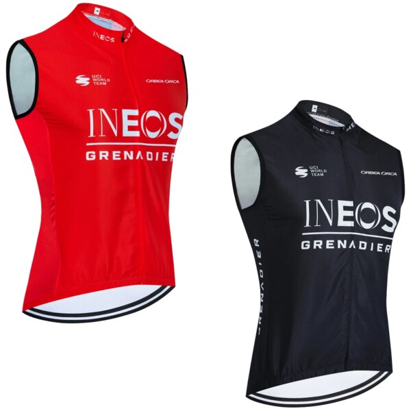 INEOS-Camiseta de Ciclismo para hombre y mujer, chaleco de equipo de los Emiratos Árabes Unidos, Maillot, Ropa de Ciclismo profesional, 2024